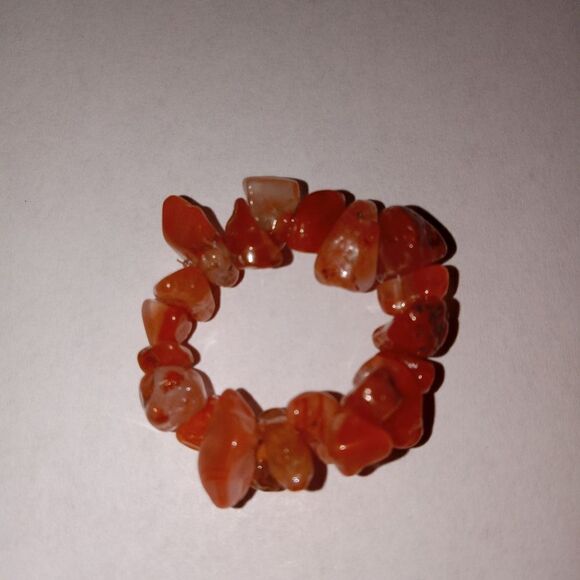 💕5/25 Salmon stone chip ring - Picture 2 of 2